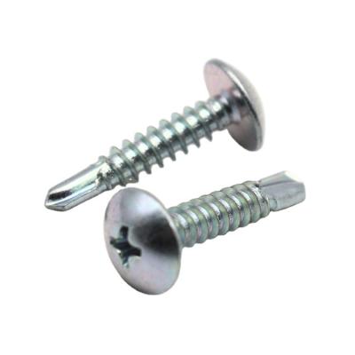 China Round STAINLESS STEEL Cross Recess Raised Head Countersunk Tapping Screws for sale