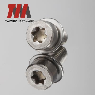 China M2 High Quality Stainless Steel Sems Cap Screw Torx Screws With Washer for sale