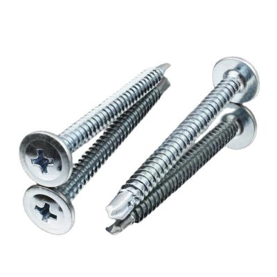 China Pan China Manufacture Cross Recessed Countersunk Self Head Drilling Screws Iron for sale