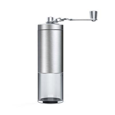 China Sustainable New mini adjustable stainless steel manual coffee grinder for household and commercial for sale