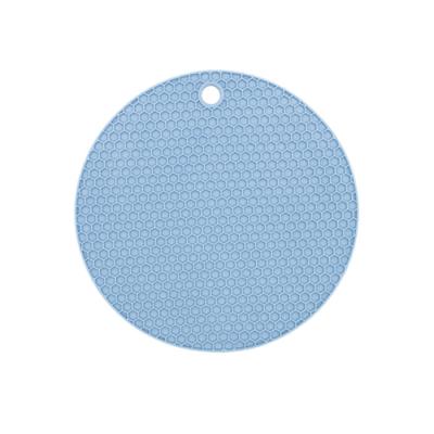 China Sustainable Nordic multi-color and multi size Rubber honeycomb round insulation pot mat Household kitchen tableware mat for sale