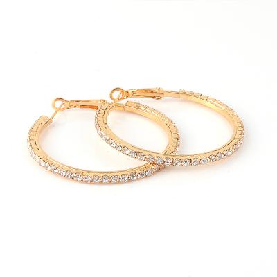 China Fashionable CLASSIC Women's Full Hoop Earrings 40mm Hoop Earrings 40mm Girls Earring Girls Jewerly Wholesale for sale