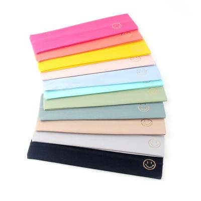 China Wholesale Cloth Accessories Shape Hair Wrap For Women Smile Make Up Yoga Hair Accessories Hair Band for sale