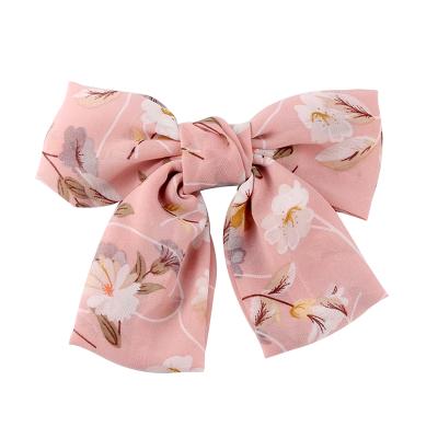 China Wholesale Fashionable Popular New Style Spring Clip Knot Beautiful Stain Hair Hair Clips Bow Accessories Women's Hair Clips for sale