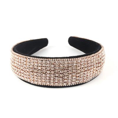 China 2021 New Design Rhinestone Women Girls Fashionable High Quality Handmade Hair Band Head Band for sale