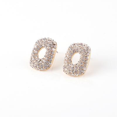 China Fashion CLASSIC jewelry for women gift party classic rhinestone full earring simple taste stud earrings for sale