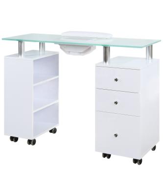 China Cheap nail table nail desk nail salon furniture easy clean manicure tables manicure stations for sale for sale