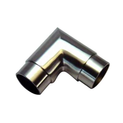 China Contemporary 90 Degree Stainless Steel Railing Tube Connector Beveled Elbow for sale