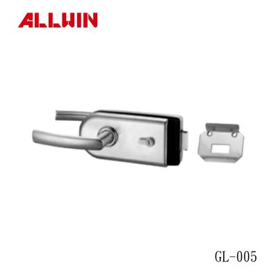 China 304 Stainless Steel / Brass / Zinc / Aluminum Glass Passage Mounted Glass Doors Locks Glass Locks for sale