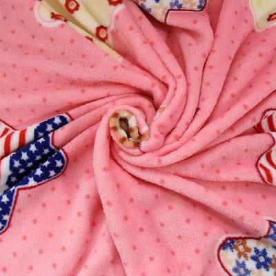 China Anti-pilling a large number beautiful baby printed comfort blanket wholesale for sale