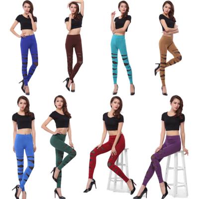 China Anti-Wrinkle Korea Fashion Design Lady Women Lady Women Sexy Slim Fit Pants Tight Leggings OC211 for sale