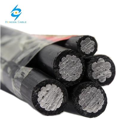 China ABC NFA2X Aerial Service Drop Aluminum Overhead Cable With AAAC Conducotor 3*50+54.6mm2 for sale