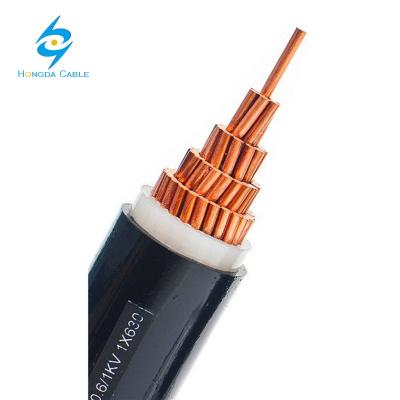 China 600/1000V underground all types of pvc sheath xlpe single conductor strand power cable with IEC 60502 for sale