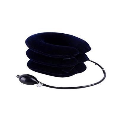 China Easy to put on high quality comfortable feeling soft inflatable collar cervical traction neck pillow JZ-01 for sale