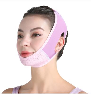 China Eco - Friendly Promotion Custom Logo Face Slimming Belt Comfortable Pink Chinstrap For Sleeping for sale