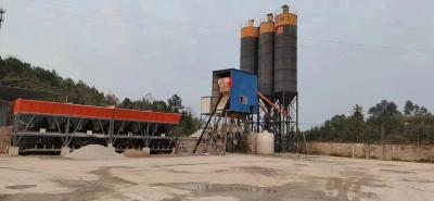 中国 High Efficiency 50m3/h Stationary Concrete Batching Plant For Concrete Precast With Automatic System 販売のため