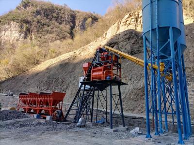 China 50m3/H Stationary Ready Mix Concrete Batch Mixing Plant Small Wet Mix Concrete Plant for sale