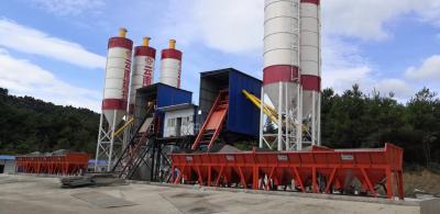 China 50m3/h a 100m3/h Cementería Concreto Batch Plant Mezcladora de hormigón 100t 200t Silos de cemento en venta