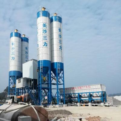 Cina Hzs25/Hzs35/Hzs50/Hzs75 Stationary Concrete Batching Plant With Automatic PLC Control System in vendita