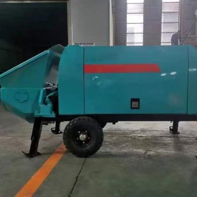 China 30m3/h 45kw Dieselmotor Draagbare aanhangwagen gemonteerde Betonpompmachine Betontransferpomp Te koop