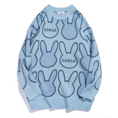 China OEM Breathable Wholesale Pattern Customization Unisex Crewneck Loose Knitted Pullover Sweater Christmas for sale