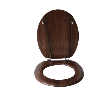 China Wood Grain Eco-friendly Factory Direct Selling Zhejiang PVC Material Toilet Seat Cover For Home for sale