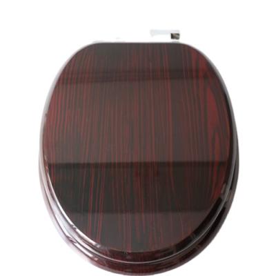 China 2022 Popular Slow-end Toilet Seats 2022 Grain Finish Popular High End Decorative Wooden Toilet Seat Cover for sale