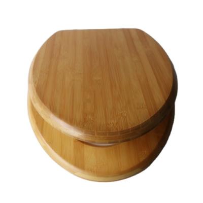 China Beautiful Modern High Quality Eco-Friendly Bamboo Toilet Seat Cover for sale