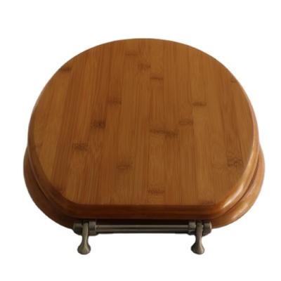 China China Modern Unique Bamboo Toilet Seat in Carbonized Color for sale