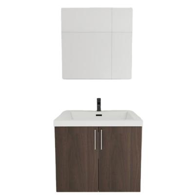 China 2021 New Modern Wood Grain Style Custom Bathroom Vanity Furniture for sale