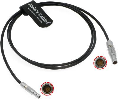 China Alvin telegrafía el Timecode-cable para los dispositivos 833 de los sonidos DSMC2 a la cámara ROJA 5 Pin Male a 4 Pin Time Code Input Cable el 1M en venta