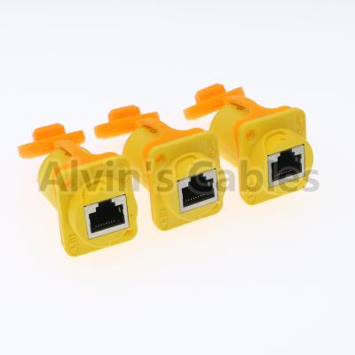 China Trennen wasserdichter Stecker des Ethernet-IP65 des Verbindungsstück-RJ45/Verbindungsmodus 1.5A zu verkaufen