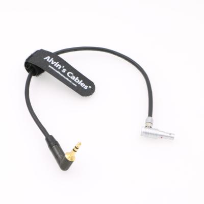 China 10 Zoll Kamera-Audiokabel 5 Pin rechtwinkliger Mann-bis rechtwinklige 3.5mm TRS zu verkaufen