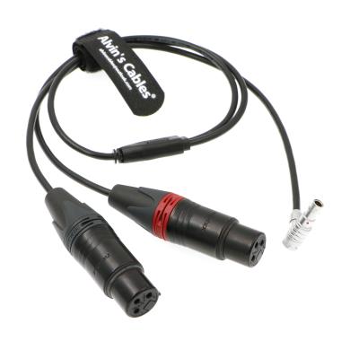 China Alvins Kabel zwei XLR 3 Pin-Frau zum männlichen rechtwinkligen Audioinput-Kabel mit 5 Pin für Arri Alexa Mini zu verkaufen