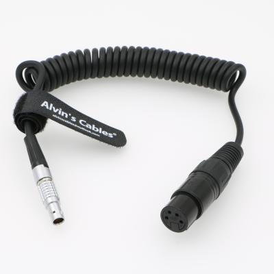 China ALEXA Camera Monitor Power Spring Cable 4 Pin Female XLR Plug To 0B 2 Pin for sale