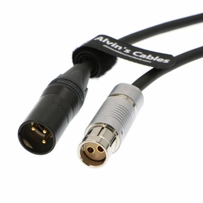 China Enchufe femenino de encargo del Pin de Fischer 2 del cable de transmisión de Arri de la longitud al varón original del perno de XLR 3 en venta