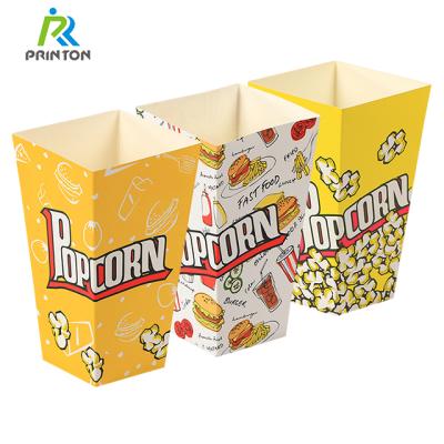 China Wholesale Disposable Custom Logo Wrapping Paper Fried Chicken Box For Popcorn Bucket, Popcorn Cups For Party for sale