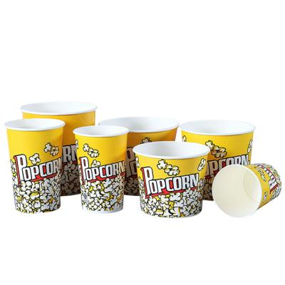 China 46oz 64oz 85oz Big Disposable Popcorn Paper Boxes For Party, Take Out Popcorn Bucket For Movie for sale