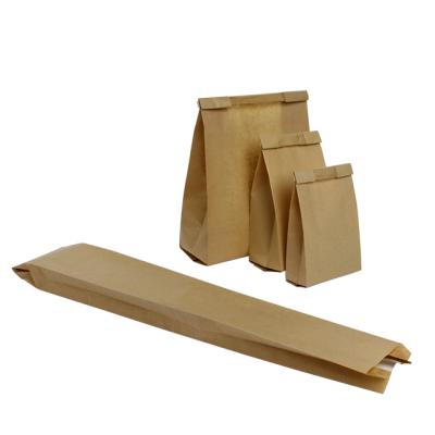 China Recyclable Eco Friendly Custom Paper Kraft Paper Bags With Logo Window Seal Food Takeout Paper Bag for sale