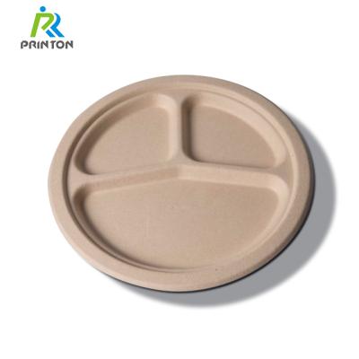 China Disposable Disposable Food Dishes Biodegradable Dishes And Dishes Bamboo Fiber Dinnerware Sets for sale