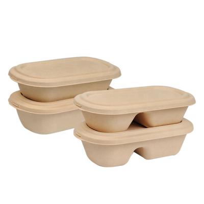 China Food Grade Eco Friendly Biodegradable Food Grade Lunch Boxes Disposable Containers for sale