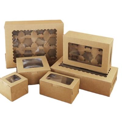 China High Quality Disposable Customize 12 Hole Cupcake Box And Muffin Packaging Boxes For Cake for sale