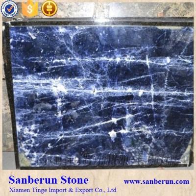 China Luxury Polished Blue Sodalite Marble For Sale for sale