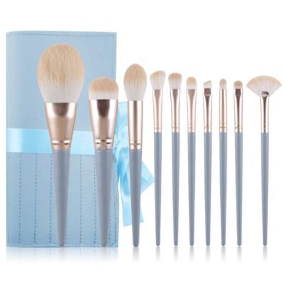 China Angular Blush High Quality Custom Makeup Brush Set Glitter Makeup Brush Private Label Makeup Brush Set With Case for sale