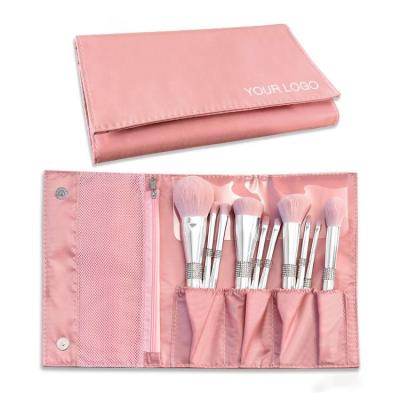 China Angular Blush 11pcs PU Bag Foundation Free Sample Wholesale Full Customized Crystal Your Own Brand Makeup Brush Set Premium Women Vegan for sale