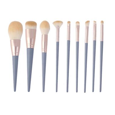 China Angular Blush Blue Logo Professional Private Label Brush Wholesale Concealer Pencil 10pcs Makeup Brushes Princess Brush Sets Makeup for sale