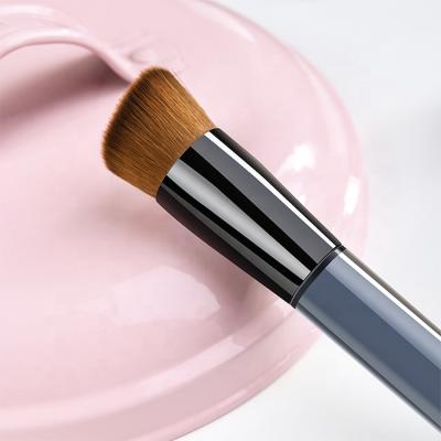 China Easily Apply Pretty Makeup Manufacturers China Base Professional Wholesale Private Label Nude Acrylic Dense Blue Makeup Brush Single Makeup Brush for sale