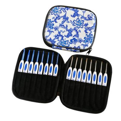 China 1.0-6.0mm aluminum needles with case hooks for knitting new classic style crochet needle hook set 16pcs mixed sizes 1.0-6.0mm aluminum needles with case hooks for knitting for sale