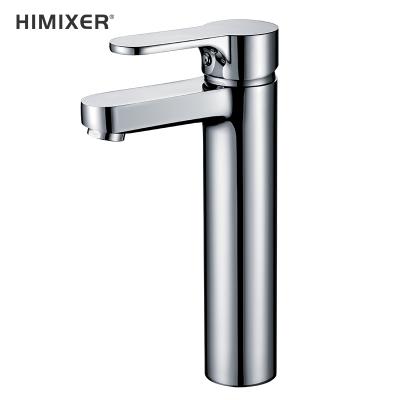 China Modern Luxury Large Brass Body Basin Faucets CUPC Metered Single Handle Himixer Faucets Deck Mounted Hot And Cold Bathroom Sink Faucets for sale