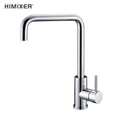 China Hot Selling Thermostatic Faucets HIMIXER Deck Mounted Sink Taps Brass Single Handle Kitchen Faucet for sale